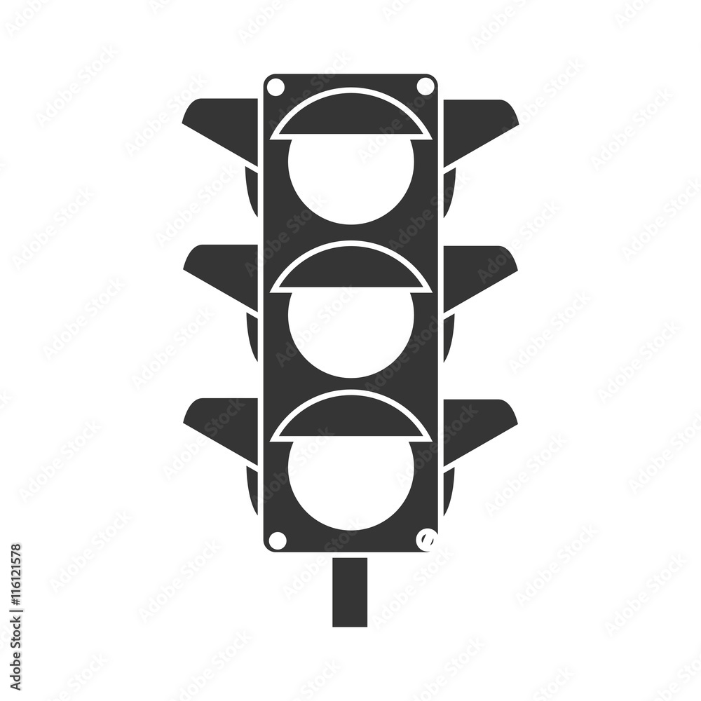 Traffic Light Black And White
