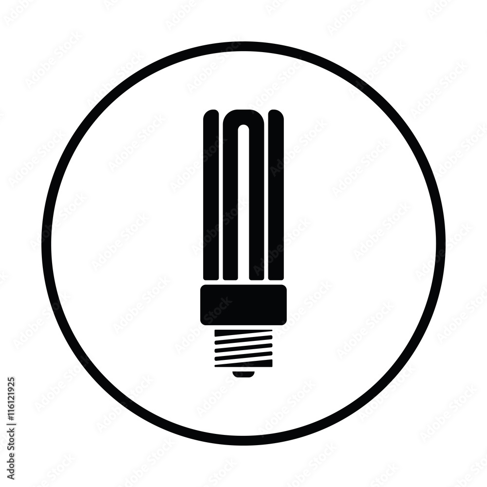 Energy saving light bulb icon Energy saving light bulb icon