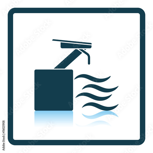 Diving stand icon