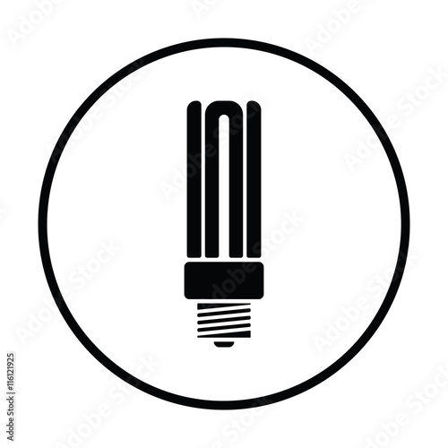 Energy saving light bulb icon