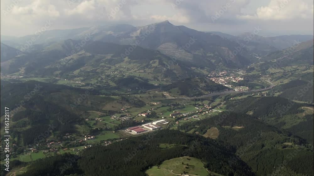 Mountainous Landscape South Of Bilbao