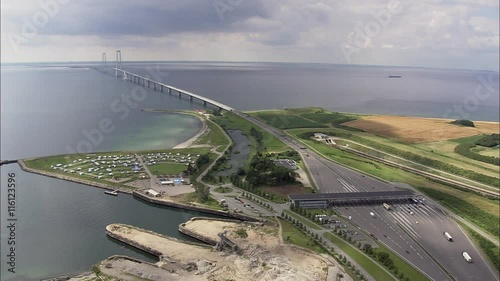 East And West Ends Of The Great Belt Bridge
