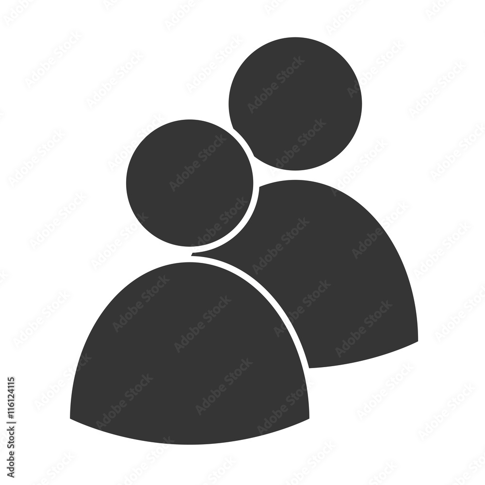 Couple teamwork pictogram ,isolated black and white flat icon design Couple teamwork pictogram ,isolated black and white flat icon design