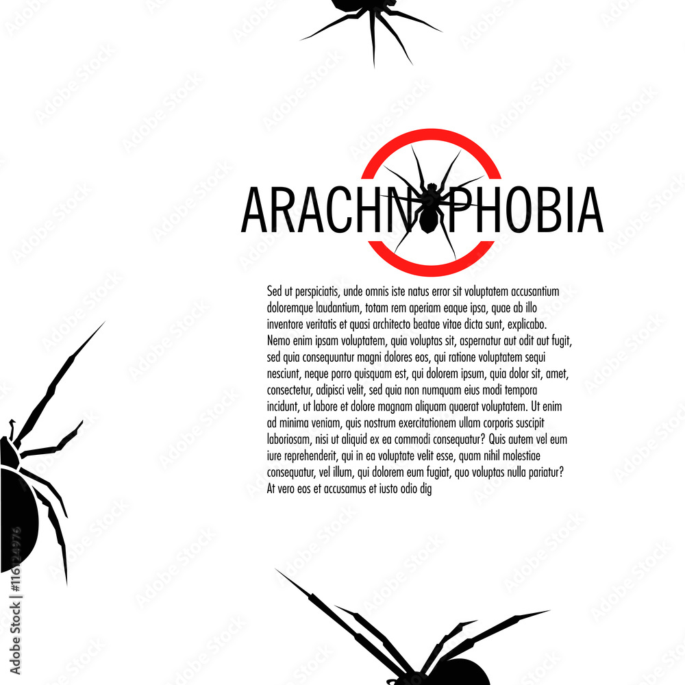 Isolated spider vector logo. Insect illustration. Arachnophobia. Halloween icon.