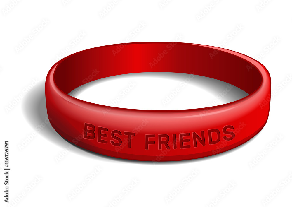 red friendship band