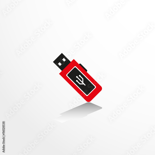 Portable data carrier. Vector icon.