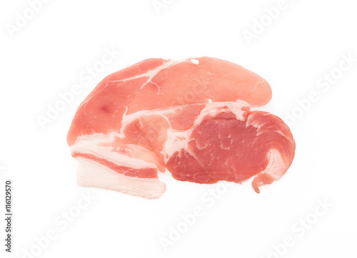 fresh pork sliced