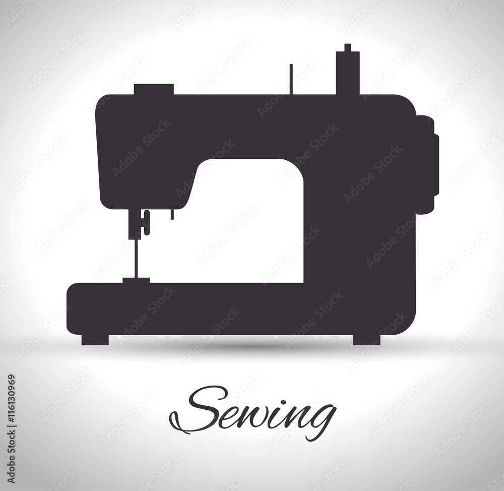 sewing machine isolated icon design, vector illustration  graphic 