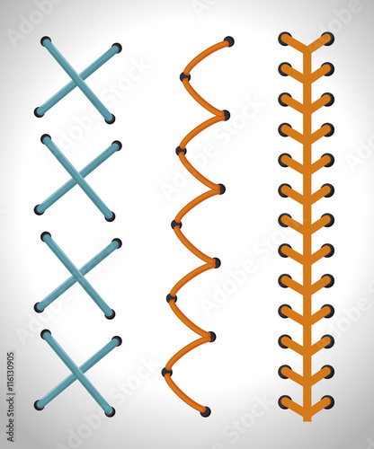 style seams isolated icon design, vector illustration  graphic 