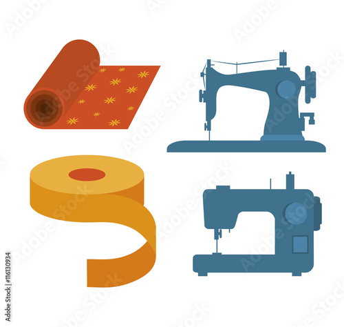 sewing kit isolated icon design, vector illustration  graphic 