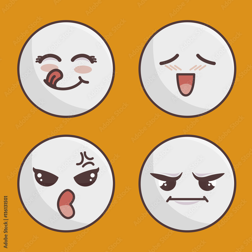 set of emoticons isolated icon design, vector illustration graphic set of emoticons isolated icon design, vector illustration graphic