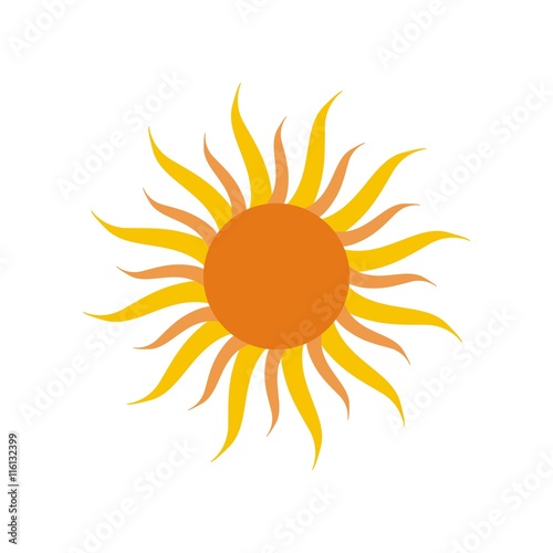 Natural sun logo vector