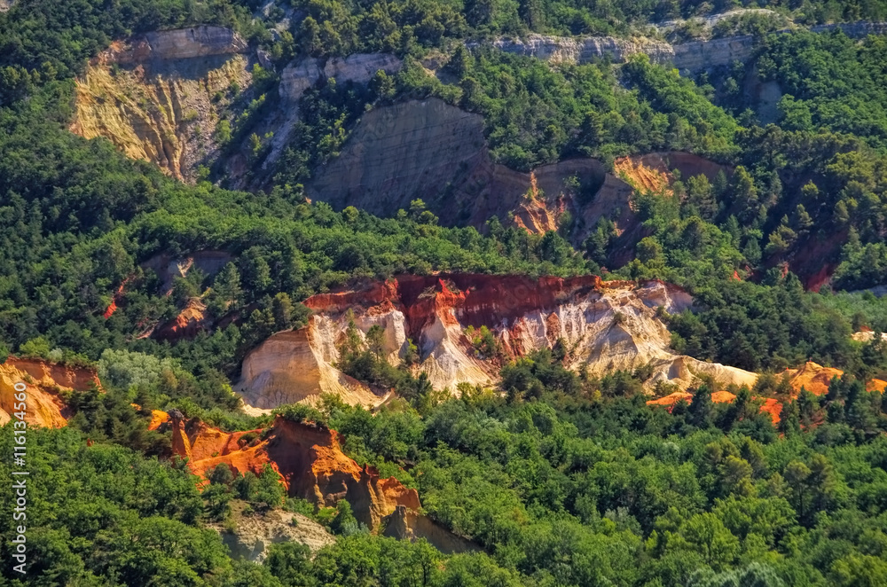 Obraz premium Rustel Ockerfelsen - Rustel ocre rocks 08
