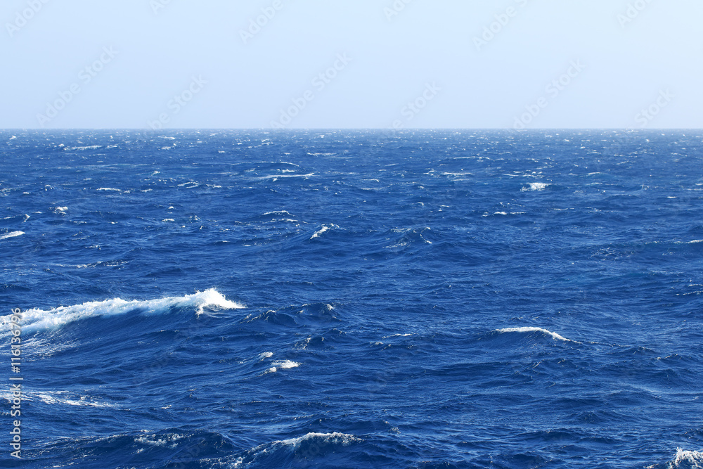 Horizon and storm in the ocean Horizon and storm in the ocean