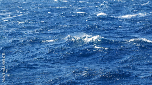 Seaway on the ocean. Storm begining