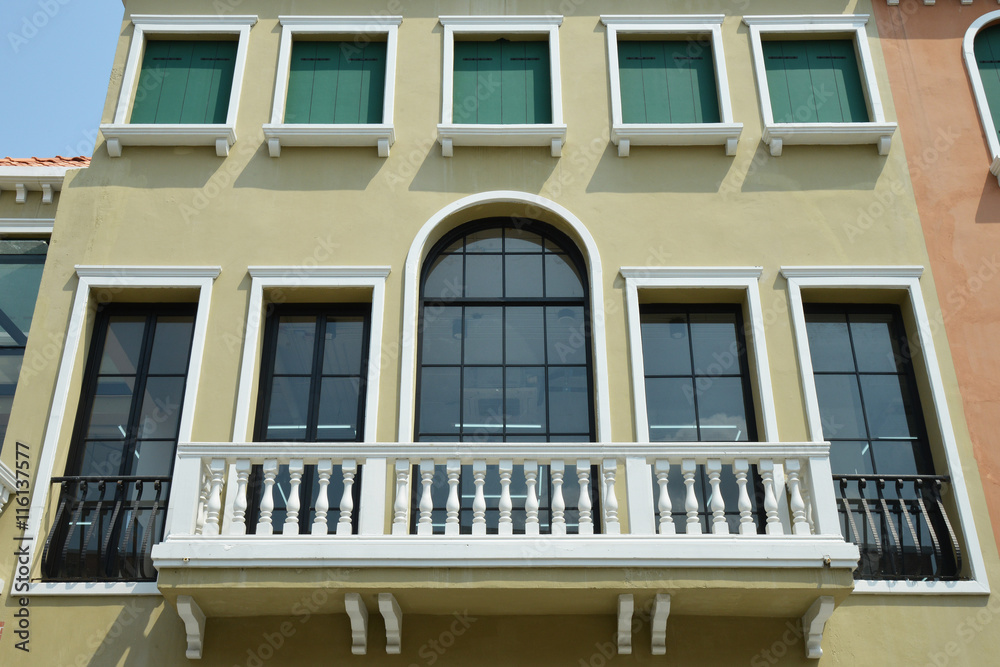 Venetian Style Balcony and Windows