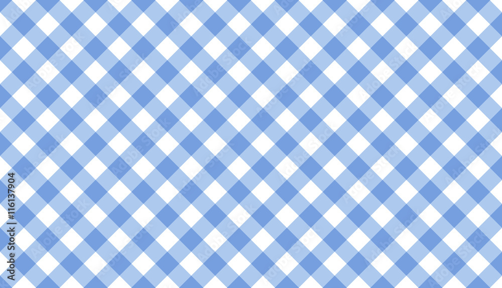 blau weiß Karo Tischdecke Muster kariert 