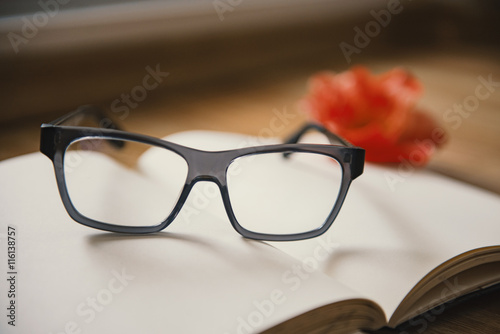 Eyeglasses in a beautiful composition.