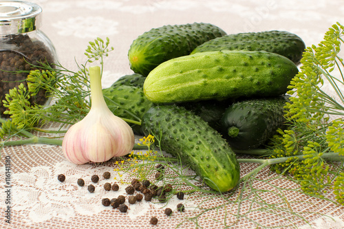 cucumbers with dill and garlic