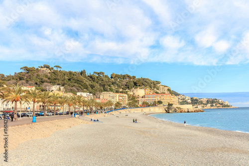 View of the beach in Nice © pigprox