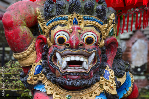 Balinese God statue in Central Bali temple. Indonesia © OlegD