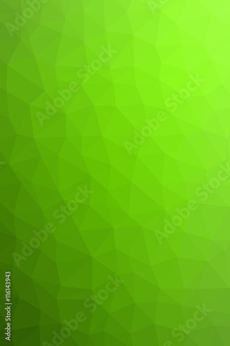 Geometric tile mosaic with green triangles. Abstract polygonal and low poly pattern background. Ideal for screen HD wallpaper on smartphone or other works and design.