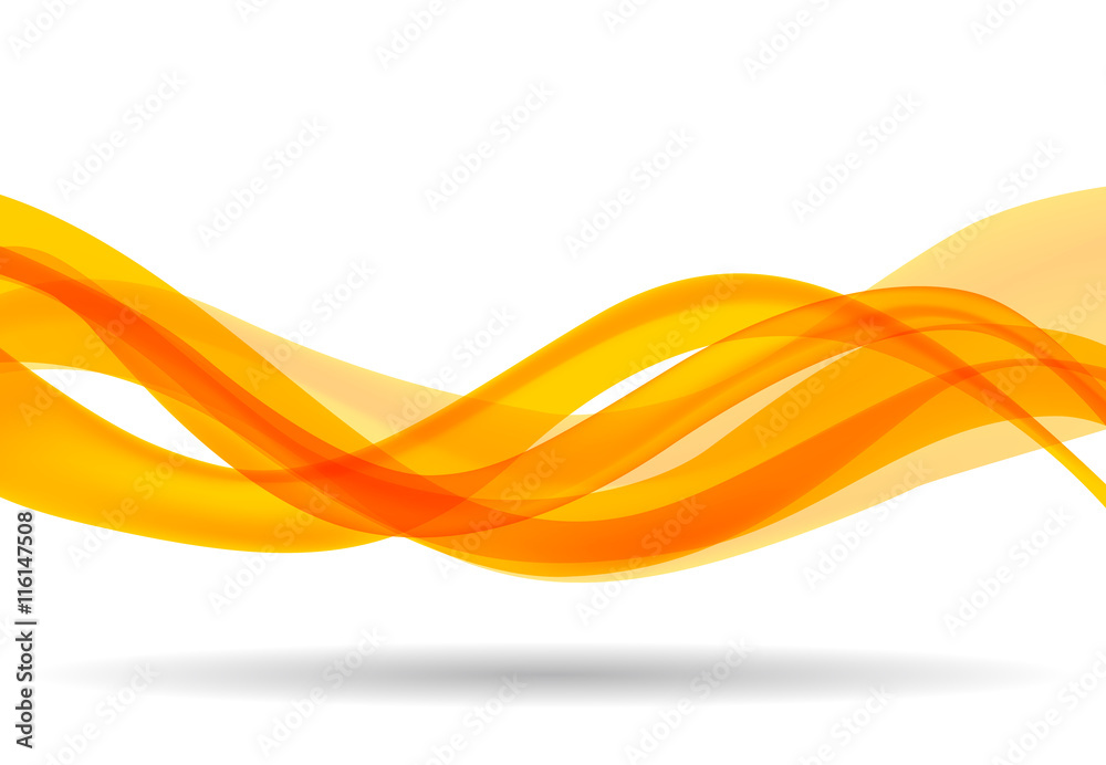 abstract wave background orange - obrazy, fototapety, plakaty 