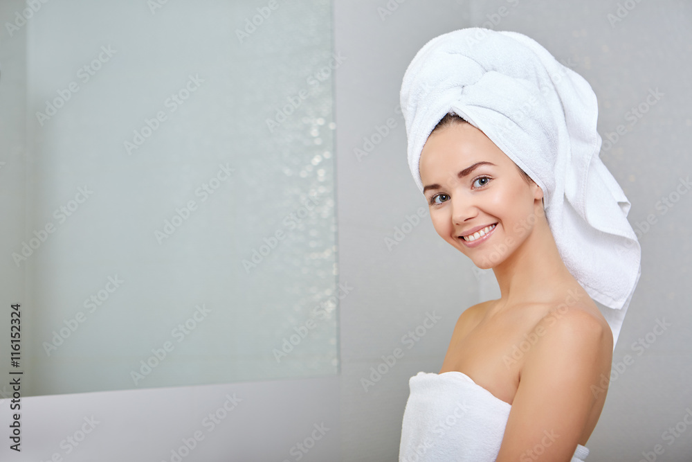 Young Woman in the Bathroom Young Woman in the Bathroom