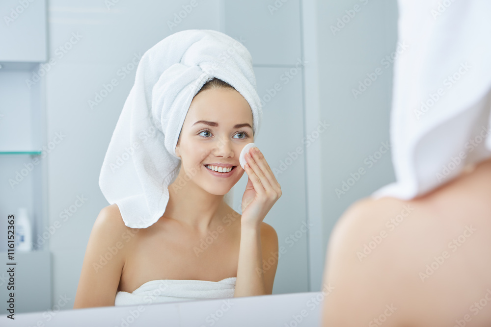 Young Woman in the Bathroom Young Woman in the Bathroom