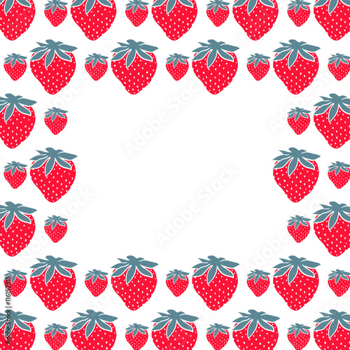 Strawberry frame with place for your text