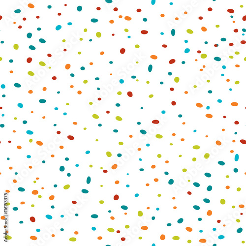Seamless pattern with colorful sprinkles. Vector seamless texture for wallpapers, pattern fills, web page backgrounds