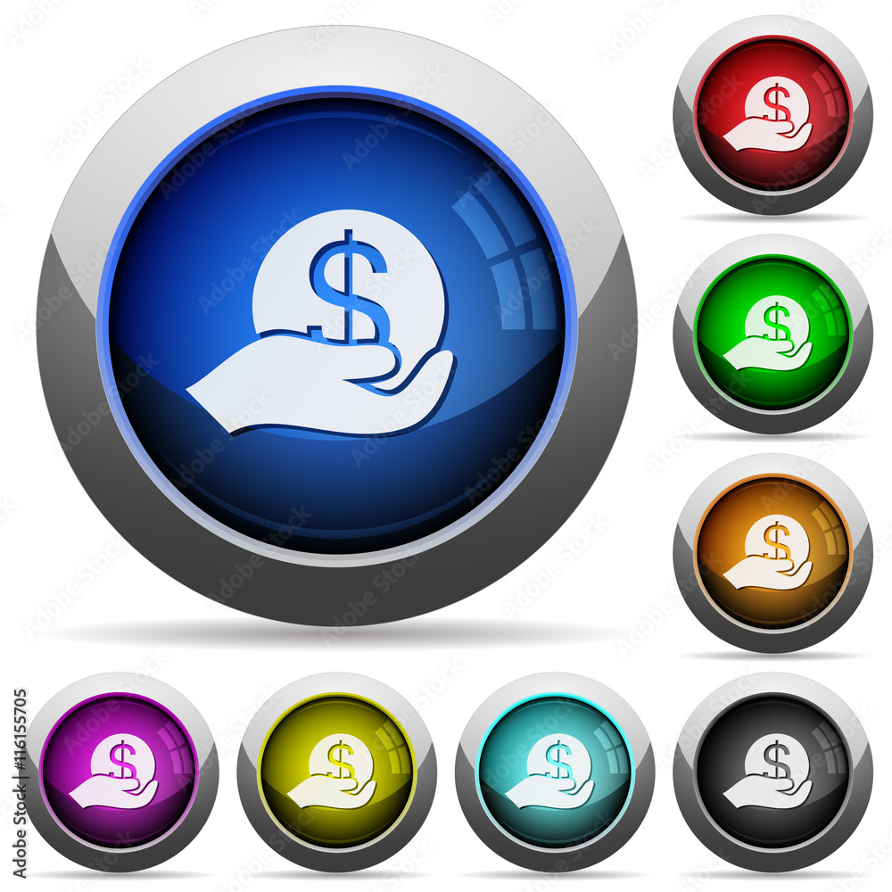 Save money button set Save money button set