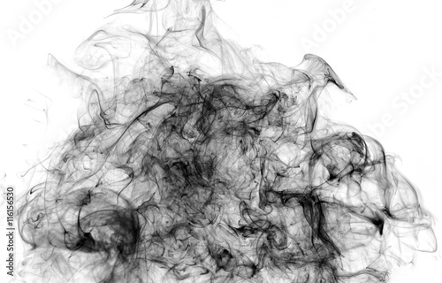 Soot. Black smoke.