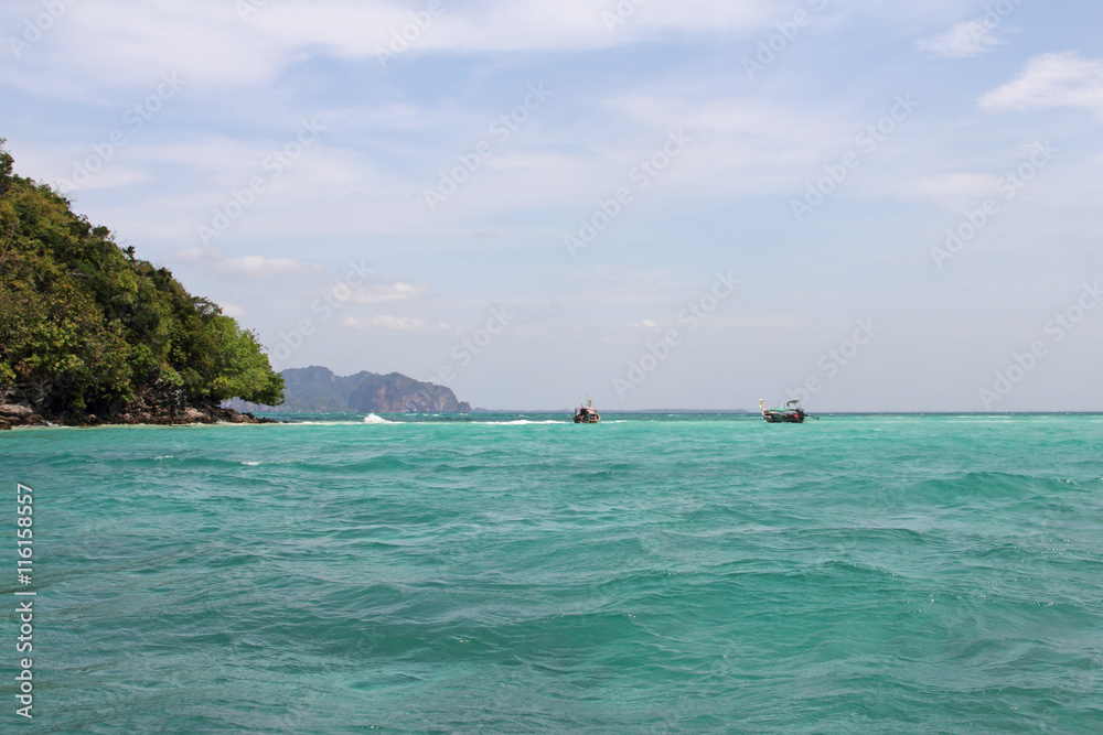Beautiful seascape and islands Beautiful seascape and islands