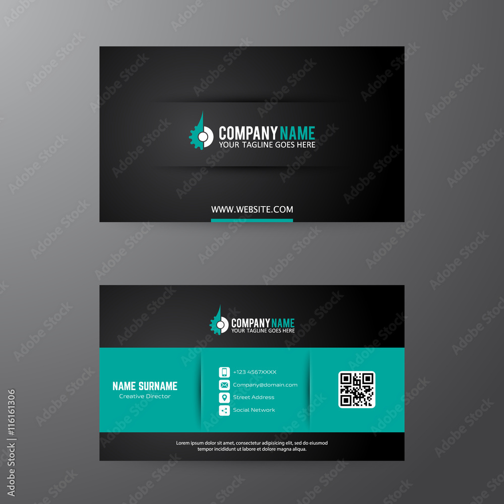 Business card template Business card template