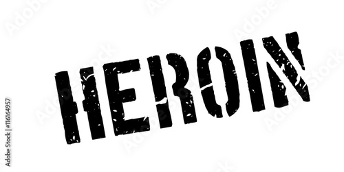 Heroin rubber stamp
