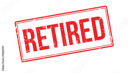Retired rubber stamp