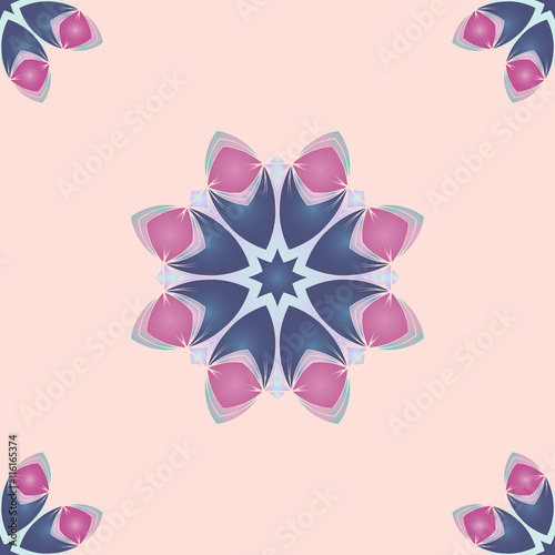 floral seamless pattern, pastel background 