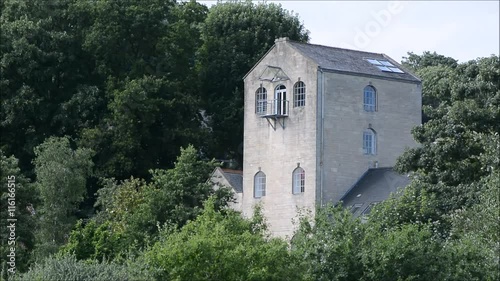 The Mill in Bathampton. Historic fabric mill on the outskirts of the UNESCO World Heritage City of Bath, Somerset, UK photo