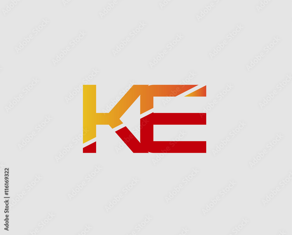KE company linked letter logo
KE company linked letter logo