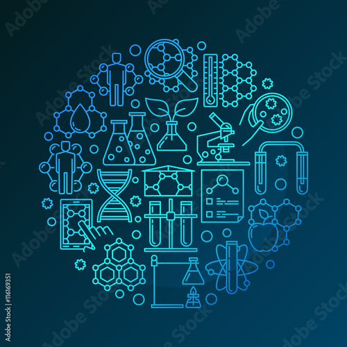 Colorful bio technology symbol