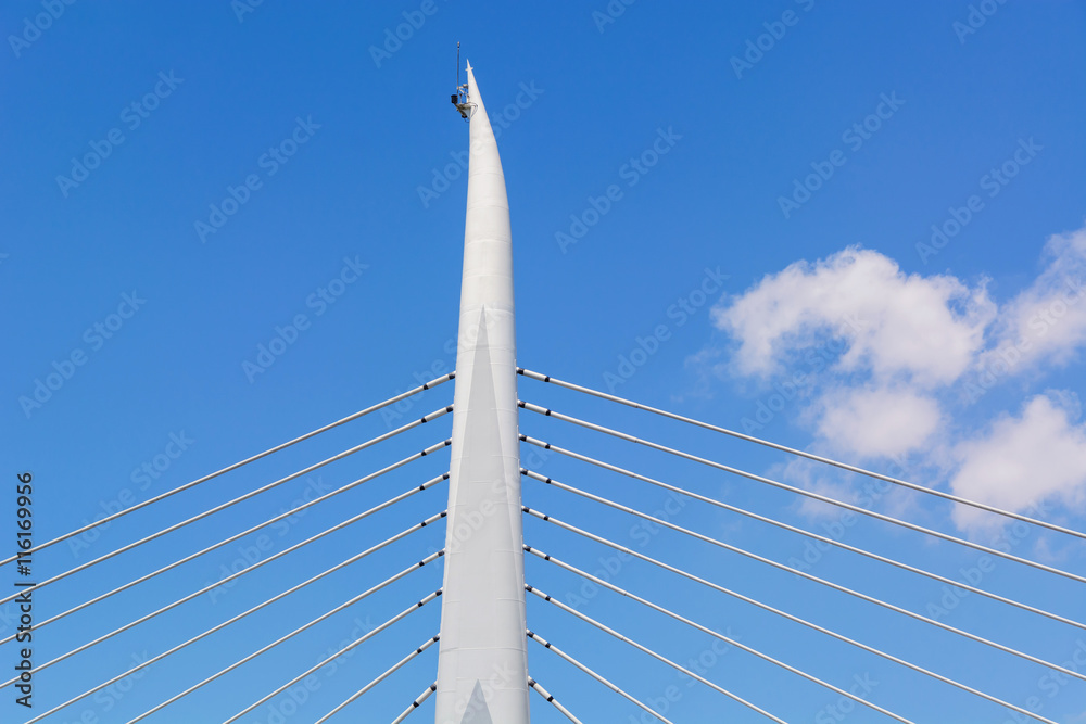 Obraz premium Detail of the bridge across the Golden Horn Bay, Istanbul, Turkey