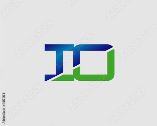 iO letter logo. Vector illustration
