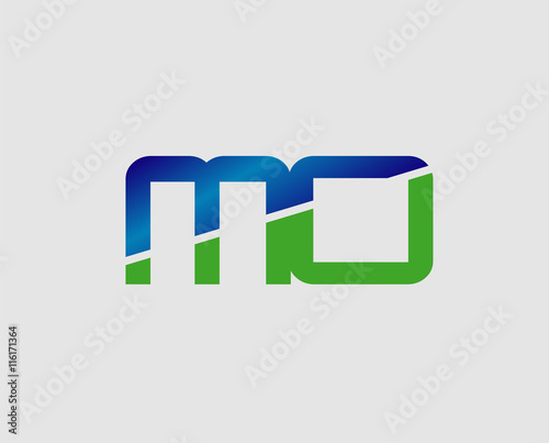 MO letter logo. Vector illustration 