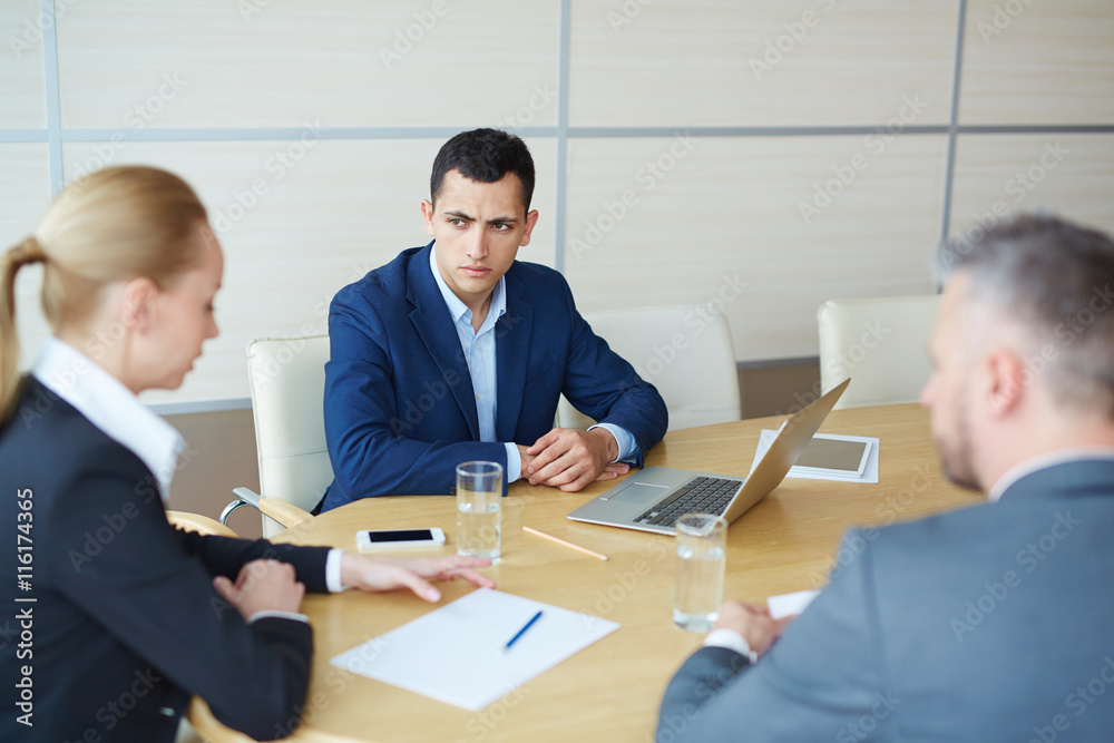 Brainstorming at meeting Brainstorming at meeting