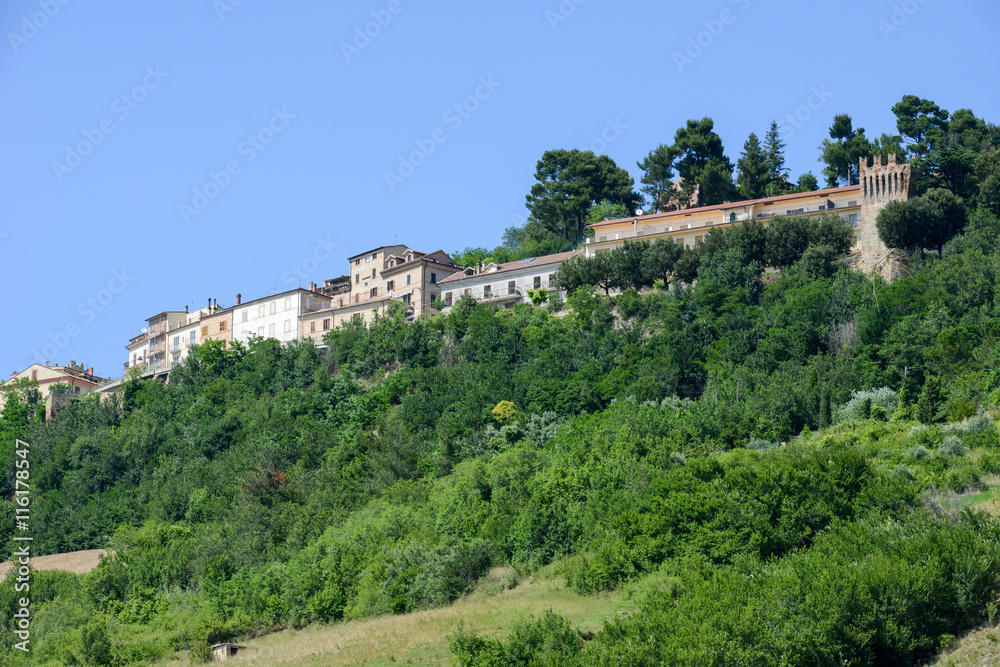 Rural landscape of Ripatransone on Marche