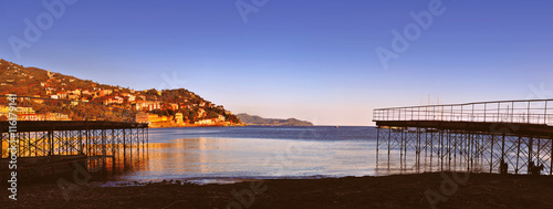 panoramic evening view of Santa Margherita, Ligure