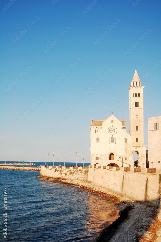 View of the Romanesque church of Trani in Apulia - Italy