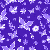 Summer delicate blue color vector seamless patterns. Repeating texture