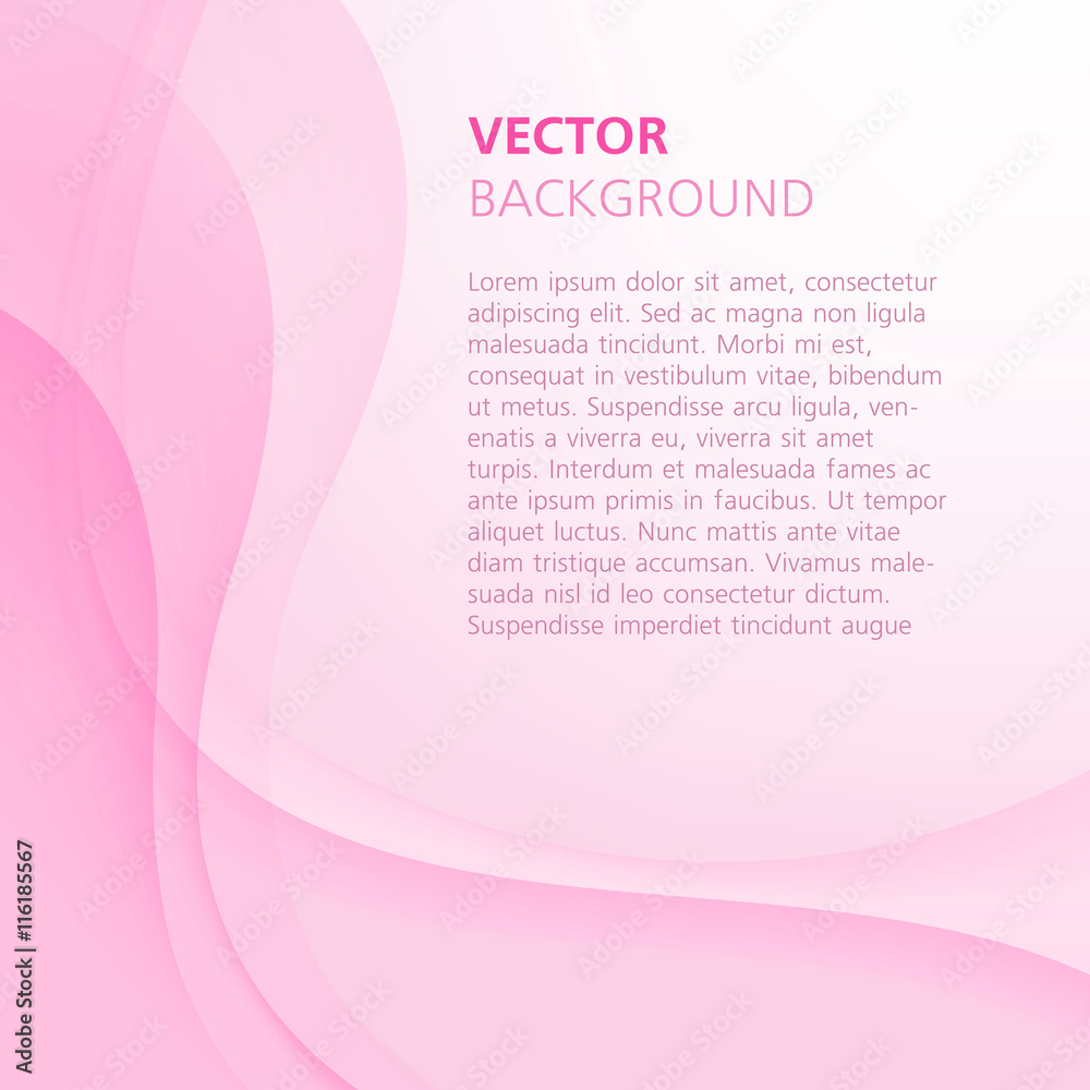 Abstract pink vector background for presentation
